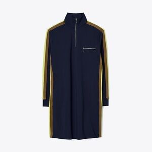 Tory Burch 2022 Fall Collection Knit Quarter Zip Dress